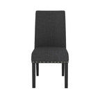 Chaises de salle à manger en tissu cloutées (lot de 2)