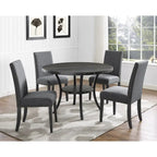 Chaises de salle à manger en tissu cloutées (lot de 2)