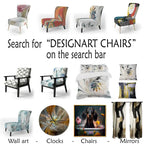 Chaise d'appoint rembourrée Seastar and Blue Sea Shell II