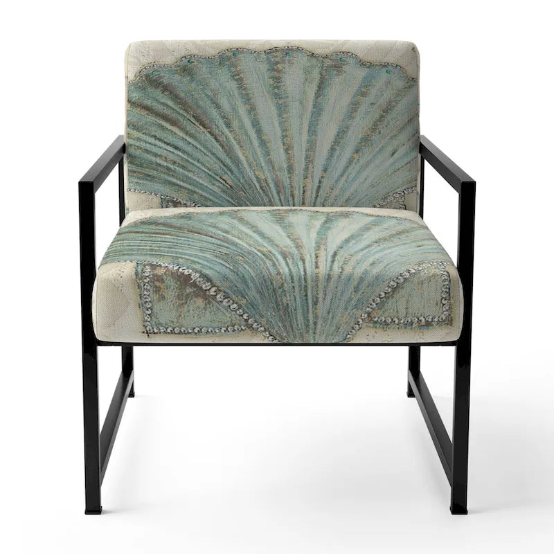 Chaise d'appoint rembourrée Seastar and Blue Sea Shell II