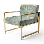 Chaise d'appoint rembourrée Seastar and Blue Sea Shell II