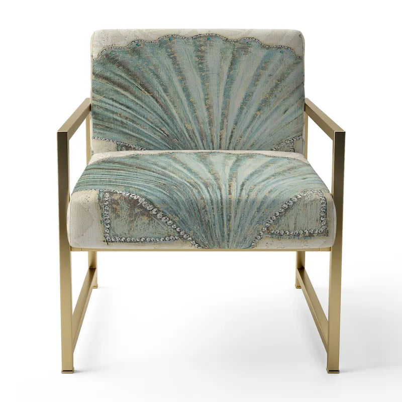 Chaise d'appoint rembourrée Seastar and Blue Sea Shell II