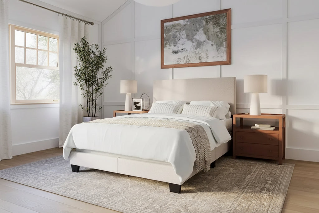 Nova Modern Full/Double Bed, Box Spring Required