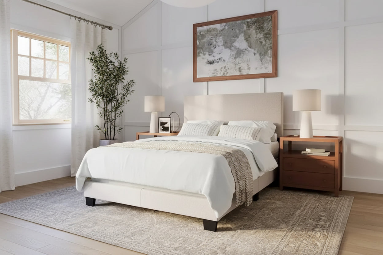 Nova Modern Full/Double Bed, Box Spring Required