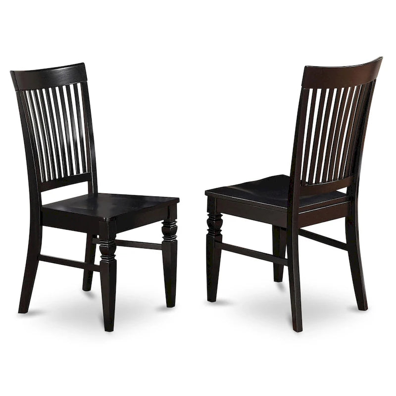 Ensemble de salle à manger rond 5 pièces avec rallonge rabattable et 4 chaises (finitions au choix)