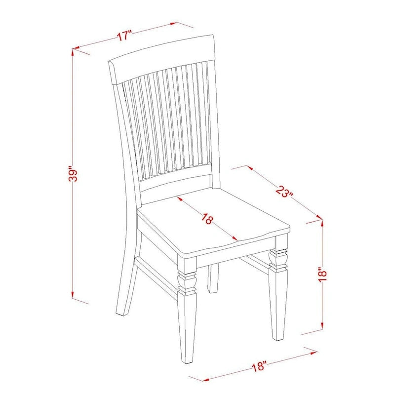 Ensemble de salle à manger rond 5 pièces avec rallonge rabattable et 4 chaises (finitions au choix)
