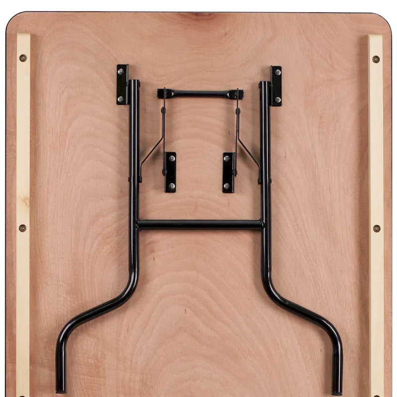 Table pliante rectangulaire en bois de 6 pieds