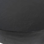 Table basse ronde en ébène – 42 L x 16 H x 42 P