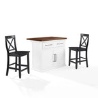 Chaises de salle à manger capitonnées à dossier roulé avec clous décoratifs, lot de 2