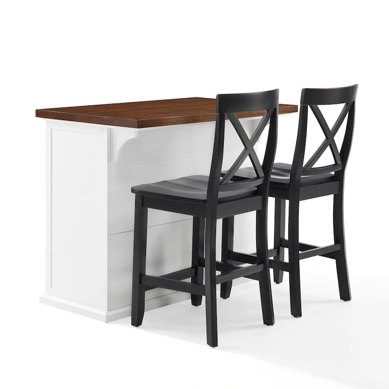 Chaises de salle à manger capitonnées à dossier roulé avec clous décoratifs, lot de 2