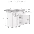 Chaises de salle à manger capitonnées à dossier roulé avec clous décoratifs, lot de 2