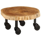 Table basse en acacia massif 23,6x21,7x9,8