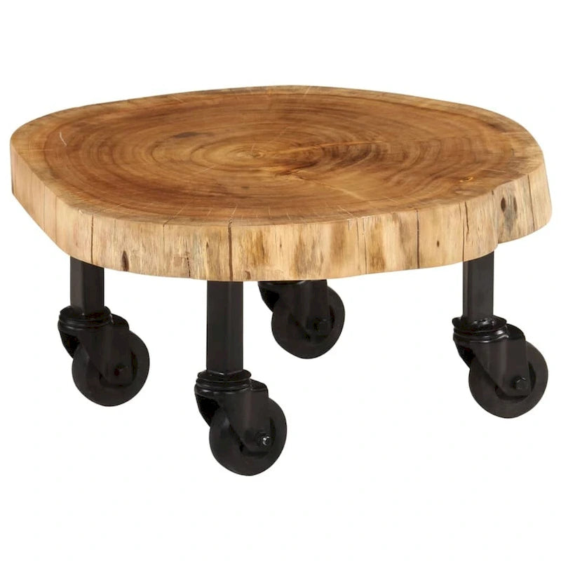 Table basse en acacia massif 23,6x21,7x9,8