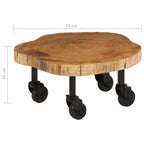 Table basse en acacia massif 23,6x21,7x9,8