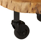 Table basse en acacia massif 23,6x21,7x9,8