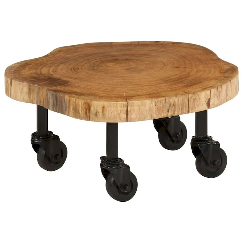 Table basse en acacia massif 23,6x21,7x9,8