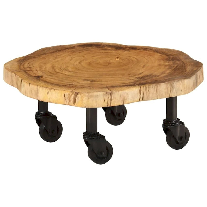 Table basse en acacia massif 23,6x21,7x9,8