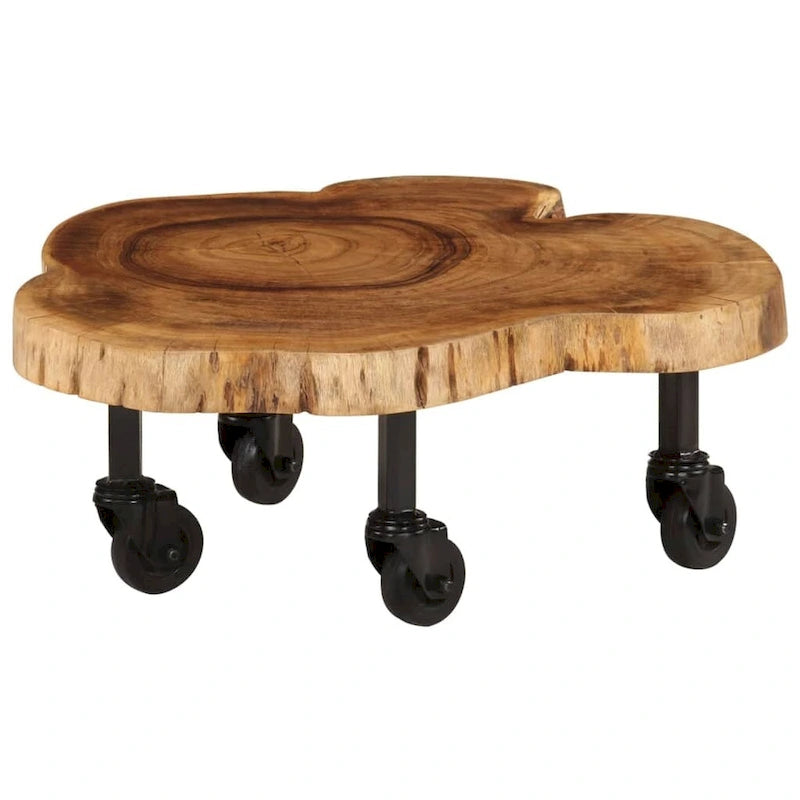 Table basse en acacia massif 23,6x21,7x9,8