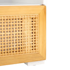Meuble TV/multimédia 2 tiroirs, 1 étagère, pour TV jusqu'à 55", 122 x 41 x 43 cm