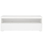 Meuble TV/multimédia 2 tiroirs, 1 étagère, pour TV jusqu'à 55", 122 x 41 x 43 cm