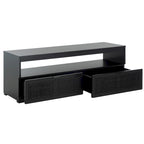 Meuble TV/multimédia 2 tiroirs, 1 étagère, pour TV jusqu'à 55", 122 x 41 x 43 cm