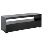 Meuble TV/multimédia 2 tiroirs, 1 étagère, pour TV jusqu'à 55", 122 x 41 x 43 cm