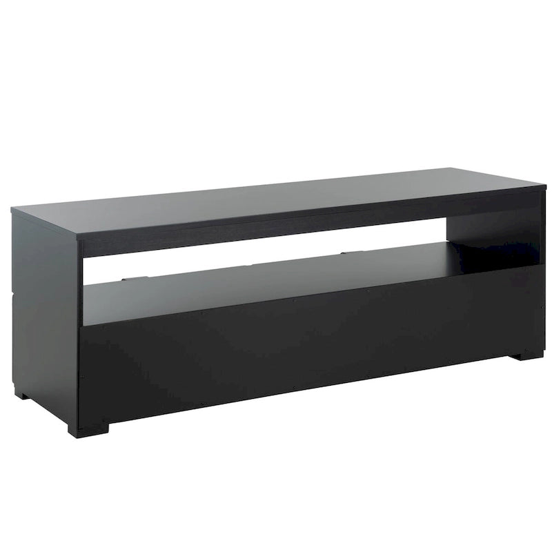 Meuble TV/multimédia 2 tiroirs, 1 étagère, pour TV jusqu'à 55", 122 x 41 x 43 cm
