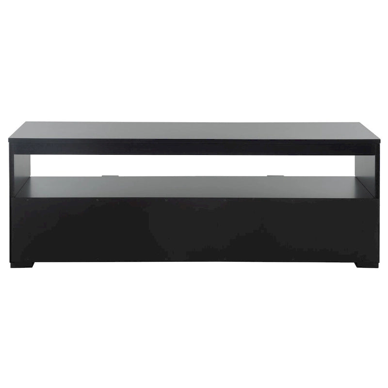 Meuble TV/multimédia 2 tiroirs, 1 étagère, pour TV jusqu'à 55", 122 x 41 x 43 cm