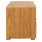 Meuble TV/multimédia 2 tiroirs, 1 étagère, pour TV jusqu'à 55", 122 x 41 x 43 cm