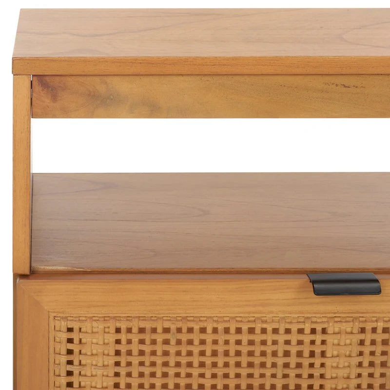 Meuble TV/multimédia 2 tiroirs, 1 étagère, pour TV jusqu'à 55", 122 x 41 x 43 cm