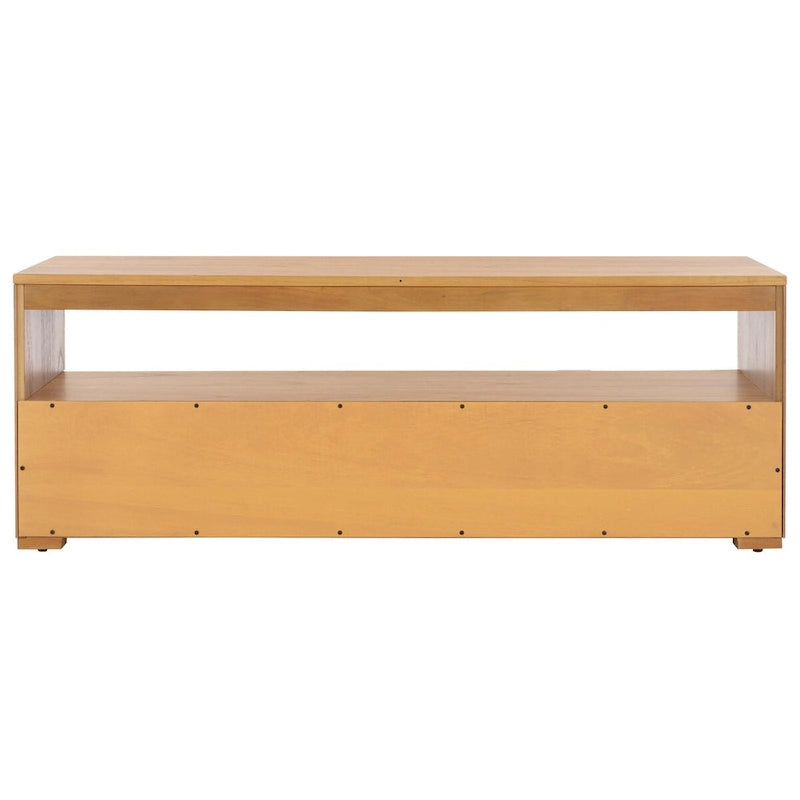 Meuble TV/multimédia 2 tiroirs, 1 étagère, pour TV jusqu'à 55", 122 x 41 x 43 cm