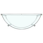 Console en acrylique avec accents en acier inoxydable - 47L x 18P x 29H