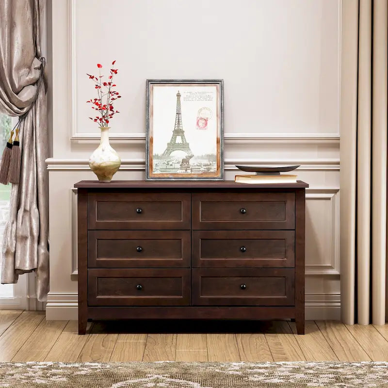 Buffet en bois avec tiroirs – 119 cm x 46 cm x 79 cm