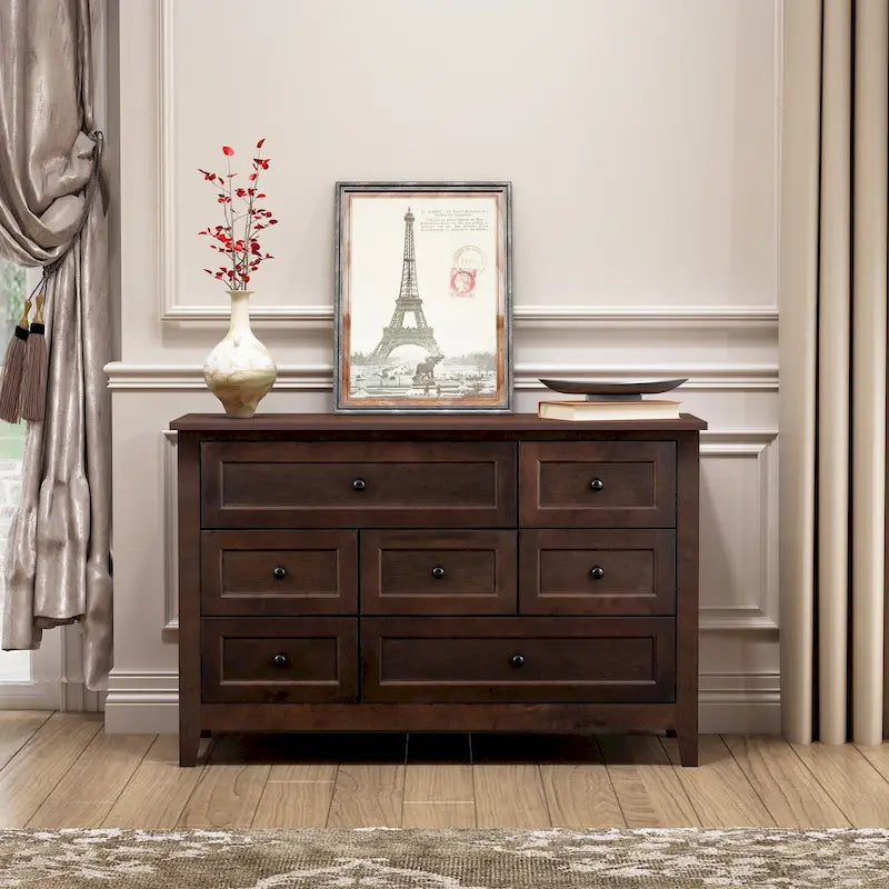 Buffet en bois avec tiroirs – 119 cm x 46 cm x 79 cm