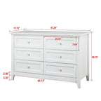 Buffet en bois avec tiroirs – 119 cm x 46 cm x 79 cm