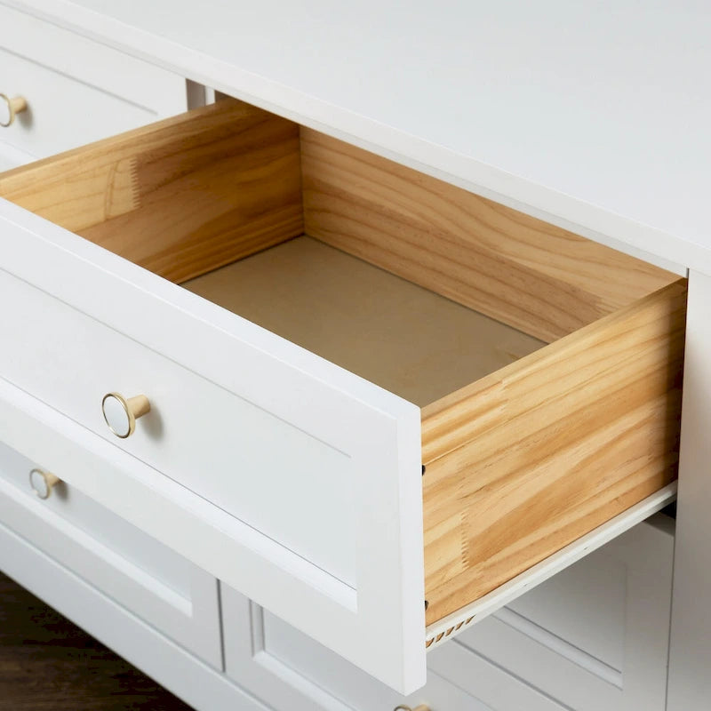 Buffet en bois avec tiroirs – 119 cm x 46 cm x 79 cm