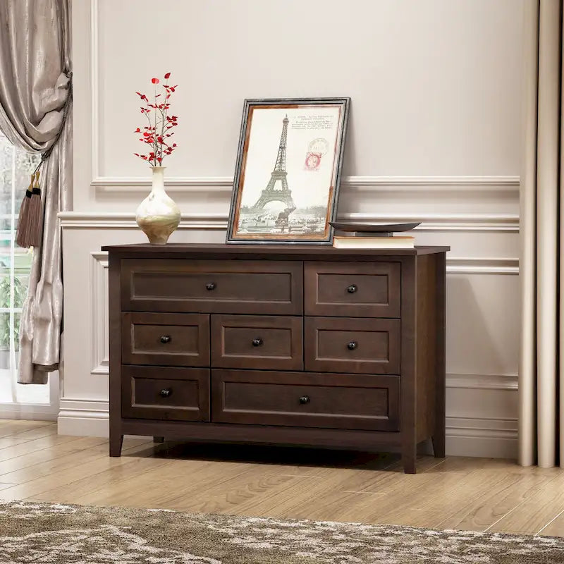 Buffet en bois avec tiroirs – 119 cm x 46 cm x 79 cm