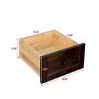Buffet en bois avec tiroirs – 119 cm x 46 cm x 79 cm