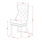 Salle à manger avec table rectangulaire et chaises rembourrées (5, 6 ou 7 pièces)