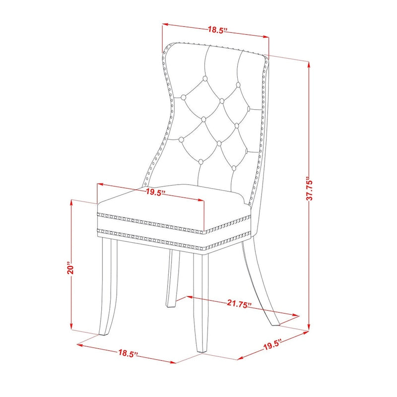 Salle à manger avec table rectangulaire et chaises rembourrées (5, 6 ou 7 pièces)
