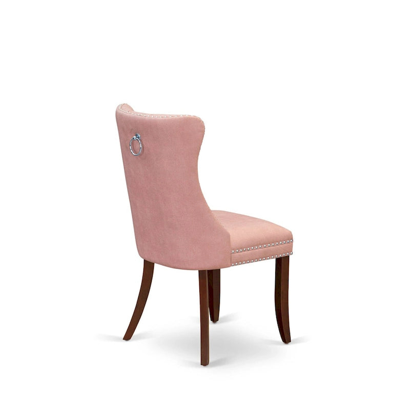 Salle à manger avec table rectangulaire et chaises rembourrées (5, 6 ou 7 pièces)