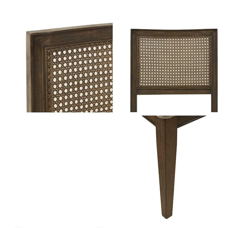 Chaise de salle à manger sans accoudoirs, lot de 2