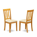 Ensemble table à manger rabattable avec chaises en similicuir, Chêne