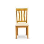 Ensemble table à manger rabattable avec chaises en similicuir, Chêne