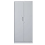 Armoire de rangement de garage en acier avec portes verrouillables et 4 étagères réglables