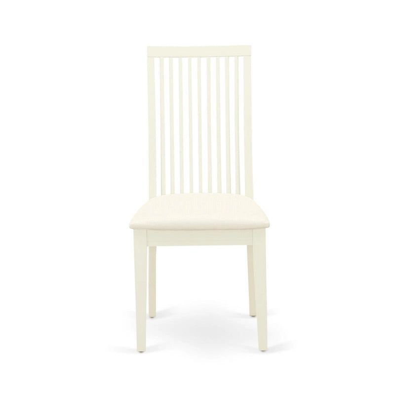Ensemble de table à manger avec chaises en tissu de lin