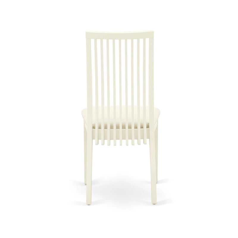 Ensemble de table à manger avec chaises en tissu de lin