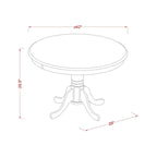 Ensemble de table à manger avec chaises en tissu de lin