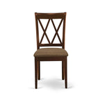Ensemble de table à manger avec chaises en tissu de lin