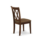 Ensemble de table à manger avec chaises en tissu de lin